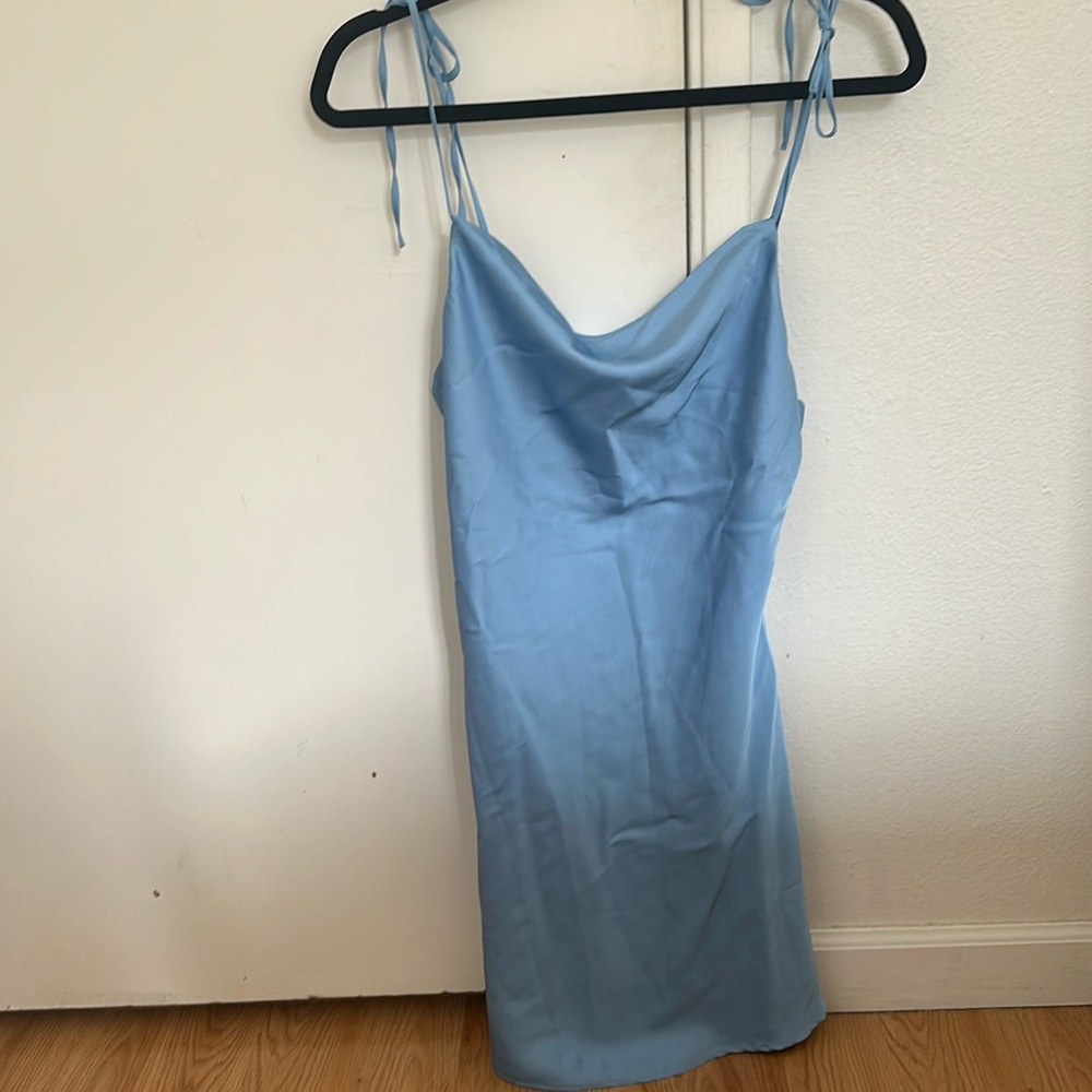 Abercrombie and Fitch baby blue slip dress